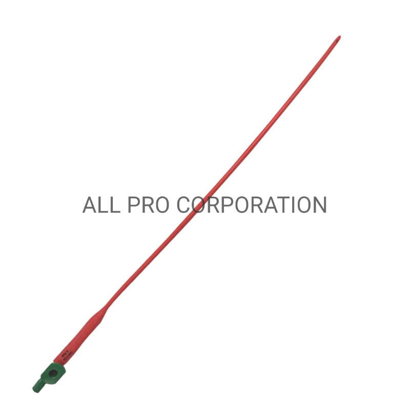 All Sizes Safety Medical Red Rubber Latex Suction Catheter with Control Valve