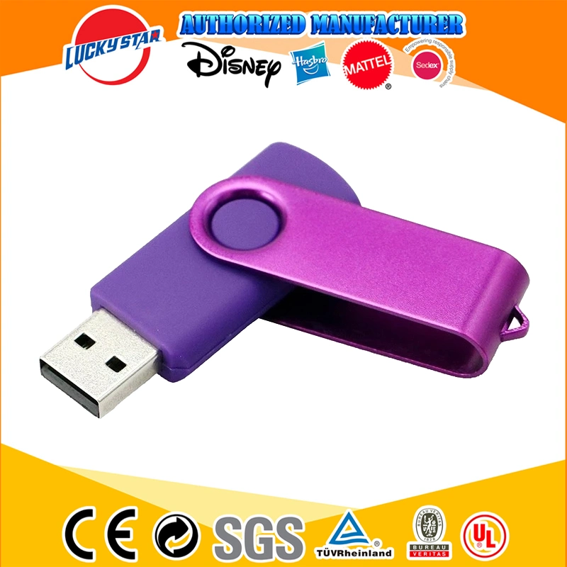 2021 Promotional 2GB 4GB Swivel Rotating USB 2.0 Pendrive 3.0 8GB 16GB USB Flash Drive with Customized Logo Color