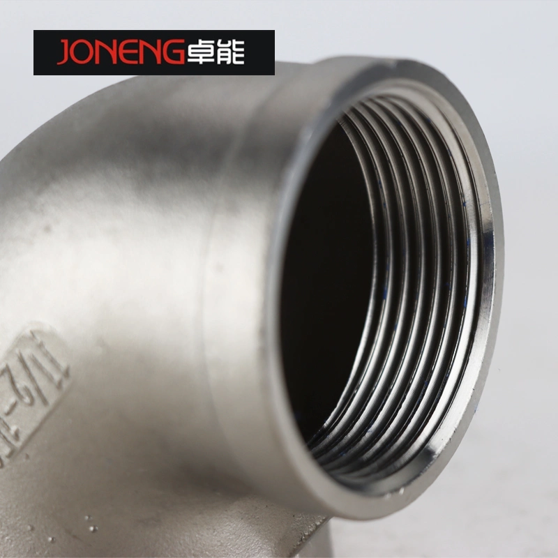 Stainless Steel Industrial Grade Seamless Long/Short 90 Degree Threaded Elbow for The Food Industry