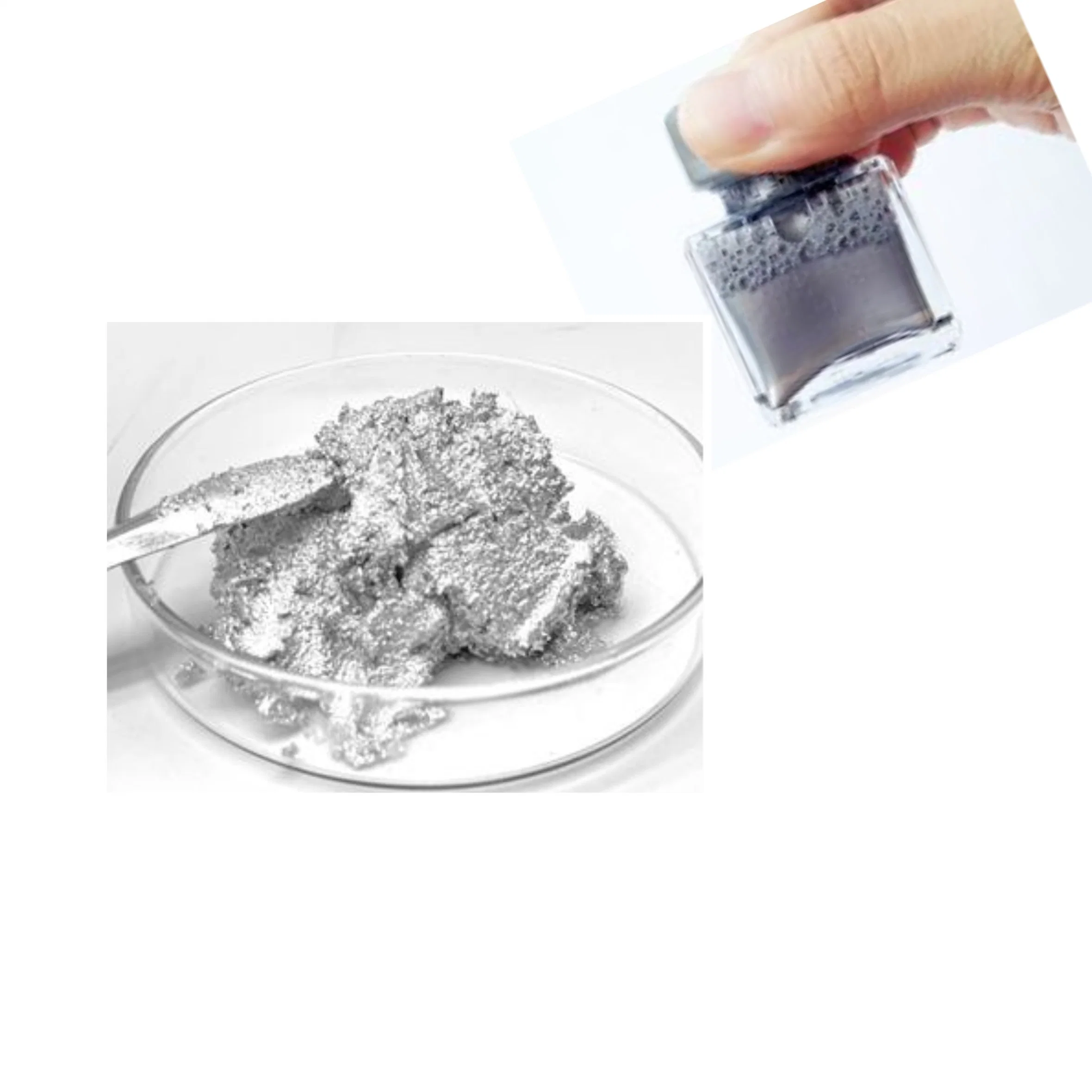 Pasta de aluminio de pigmento de plata metálica de alta calidad para tinta metálica