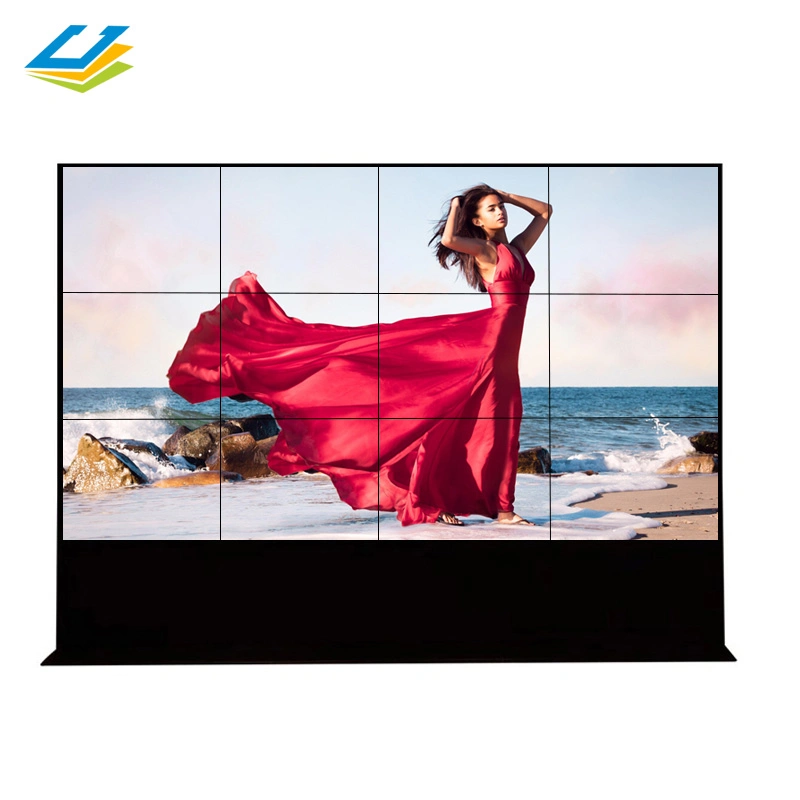 Floor Standing Splicing Advertising Screen 55 Inch 4K 3X3 LCD Video Wall