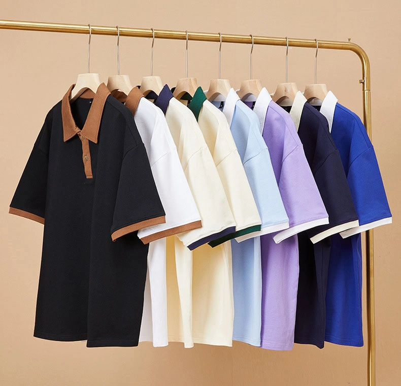 Custom Logo High Quality Cotton Pique Short Sleeve Design Summer Polo Shirts for Men