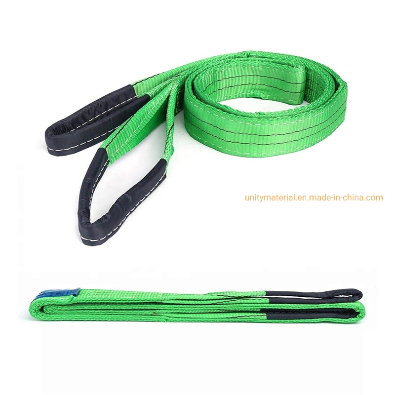 2t 3m Emergency 1, 000 Kg 2t 10 Ton Single Ply Safety Factor 7: 1 Flat Polyester Textiles Soft Sling of Webbing Sling Color Code Heavy Lifing Double Eyes Belts