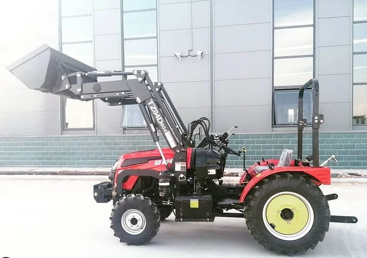 Farm Tractor with Fan Cabin Tractor Quick Hitch Type 4in1 Bucket Front End Loader