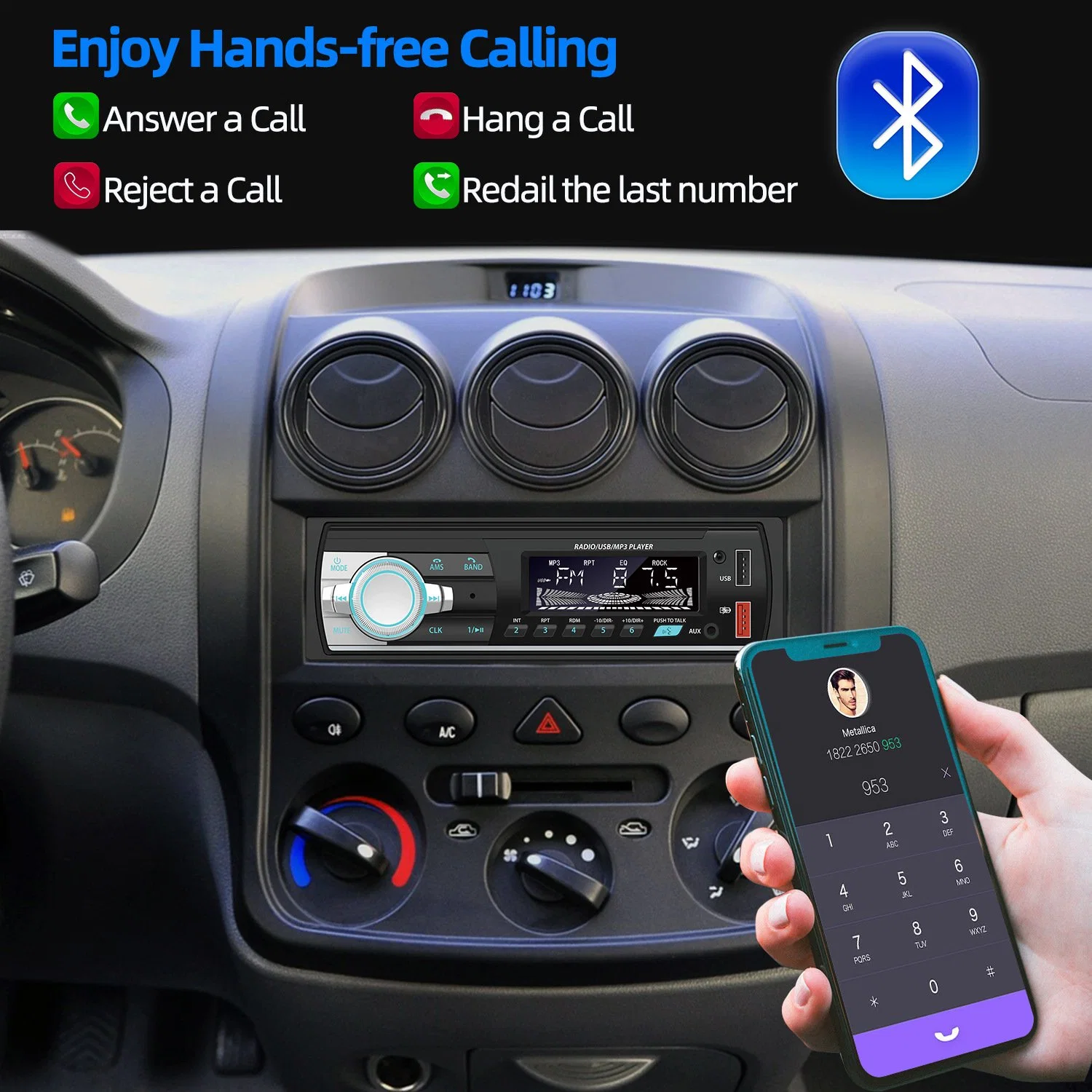 Pour le pouce de siège arrière DIN Doublessed Android 7 radio du véhicule externe Chargeur audio portable à double volée Chr Voiture Lecteur de DVD