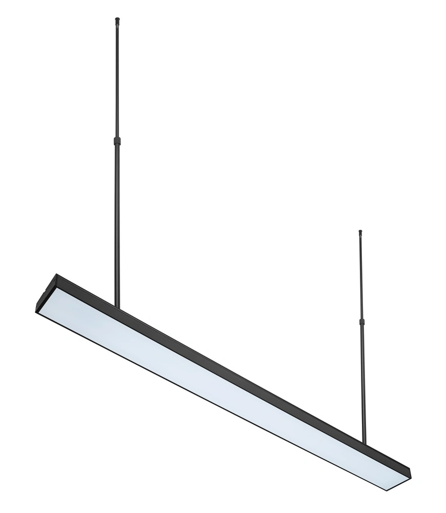 Candeeiro de luz suspenso ajustável e lustre de Arte Linear moderno para sala de jantar Sala de jantar Sala de Cozinha, 6000 K Branco Cool