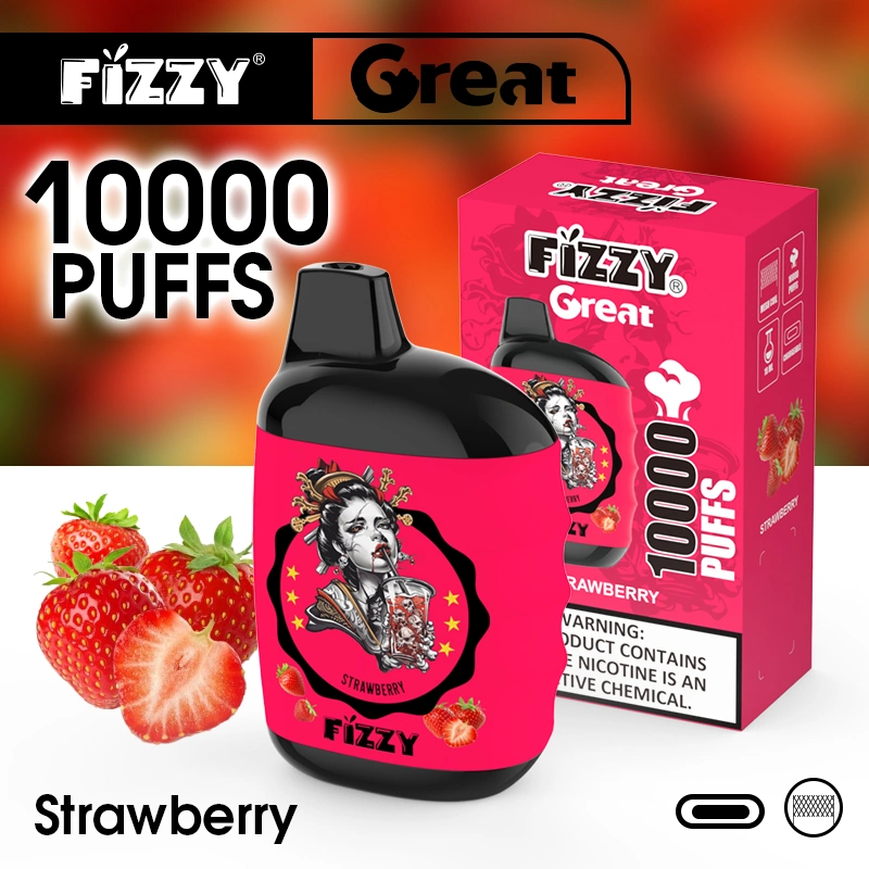 Fizzy Great 2023 Pop Big Smoke 10000 Puffs Disposable/Chargeable Electronic Cigarette Puff Plus Vape