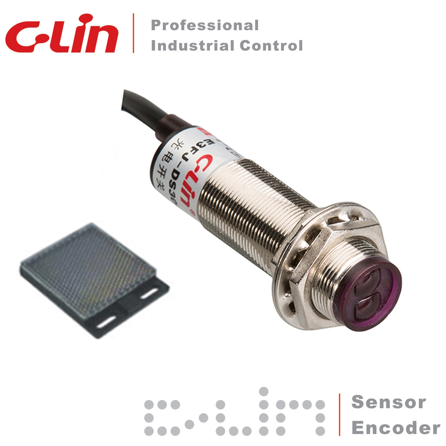 E3fj-R2c2 Sensor de proximidad fotoeléctrico reflectante 2m de distancia salida NPN