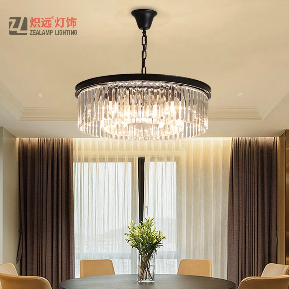 Modern Hotel Lighting Suspension Pendant Lamp Ballroom Crystal Chandelier