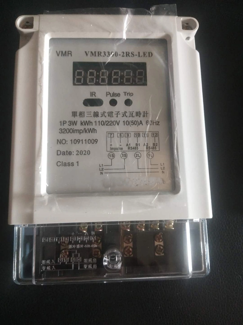 2phase 3 Wire LED 120/240V 60Hz Digital Watt Hour Meter with 2 Modbus Ecuador Electric Power