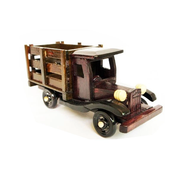 Antique Wooden Toys, Wooden Craft Truck, Craft Wooden Truck