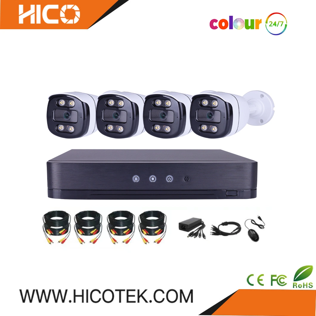 2MP 4in1 AHD XVR-Kits Full Color CCTV-Kamera