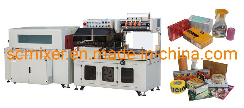 Automatic Small PVC /POF Film Cable Heat Tunnel Shrink Packing Sleeve Label Wrapping Machine for Bottle