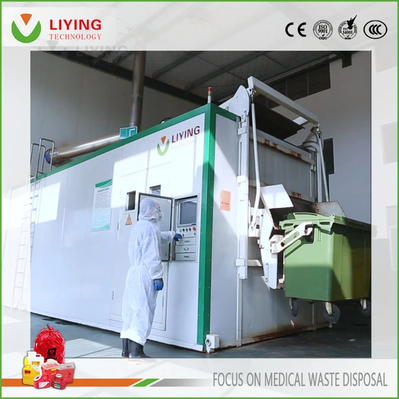 Hospital/ Clinical / Healthcare Medical Infectious Waste Microwave Treatment Process Equipment for Disinfection