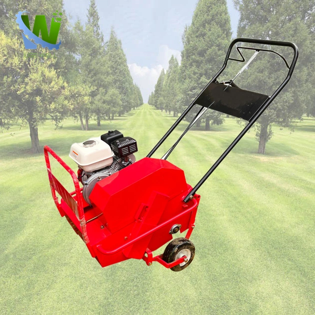 Golf Course Soil Grass Punching Machine Self-Propelled Small Garden Pedestrian-Controlled Lawn Aerator Lawn Machine