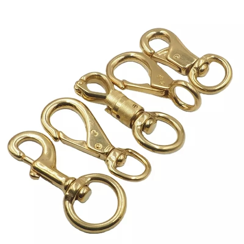 Solid Brass Double Eye Swivels Ring