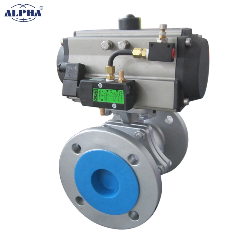 Alpha C Black Single Acting Rt110 K10 Pneumatic Valve with SMC Air Sets