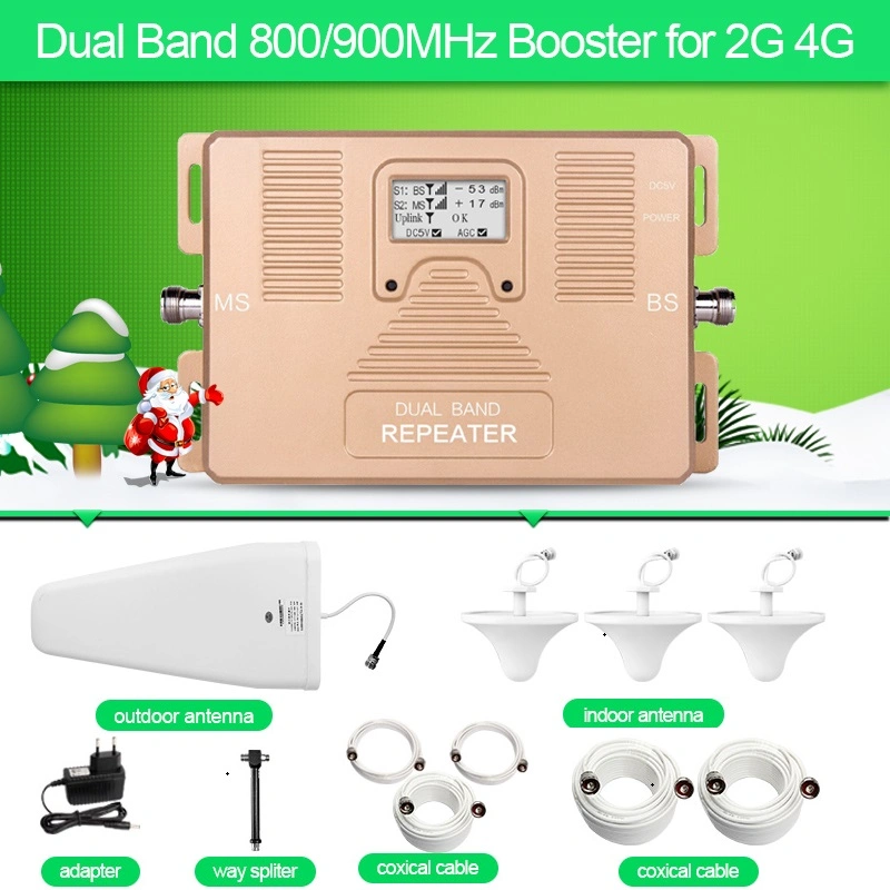 Atnj GSM LTE 2g+4G Dual Band 800/900MHz Phone Signal Booster