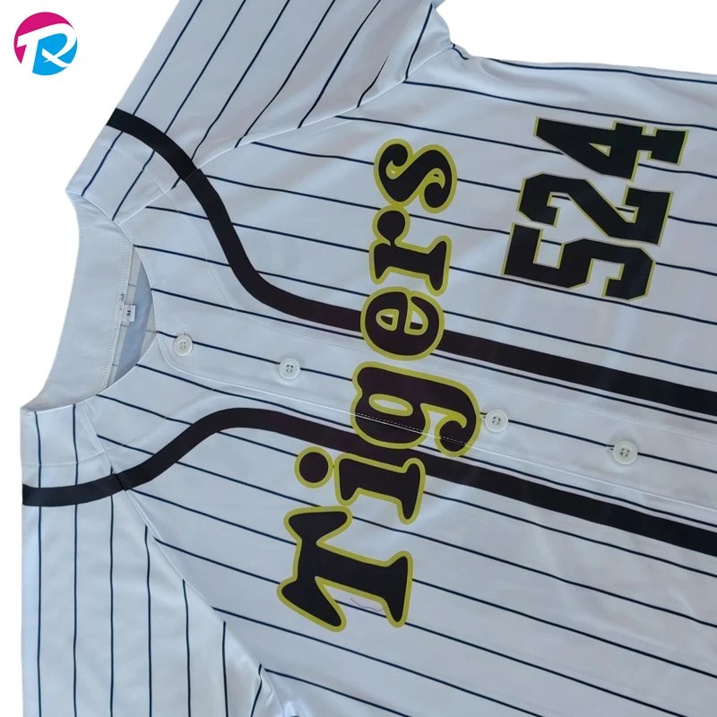 Personalisiere Gedruckt Atmungsaktiven Großhandel/Lieferant Billige Herren Sublimation Blank Street Baseball Trikots