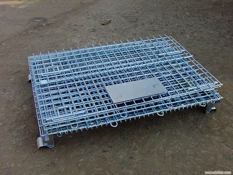 Cage de conteneur de transport de conteneurs en acier de trolley Rack de stockage de la cage de treillis métallique