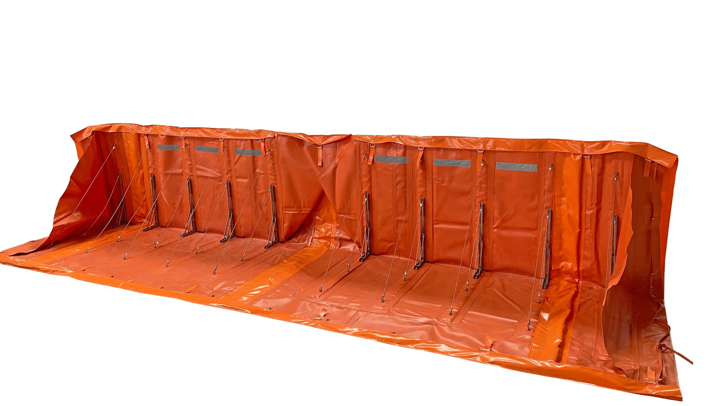 Litong resistencia al desgarro PVC tarpaulina duradera Colapsible Water Gate Flood Control Protector de barrera para puertas