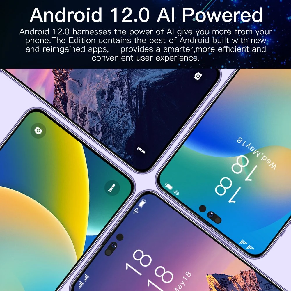 I14 PRO Max 5g Smart Phone Android 12 6,8-дюймовая сотовая связь Телефоны