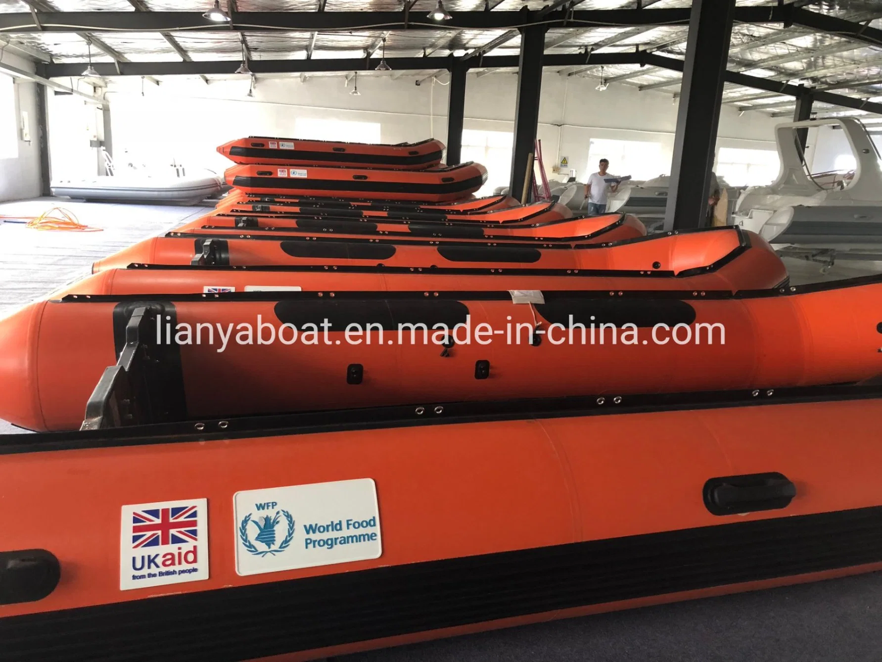 Liya 6mter-8m Embarcación inflable los botes de rescate Hypalon barcos