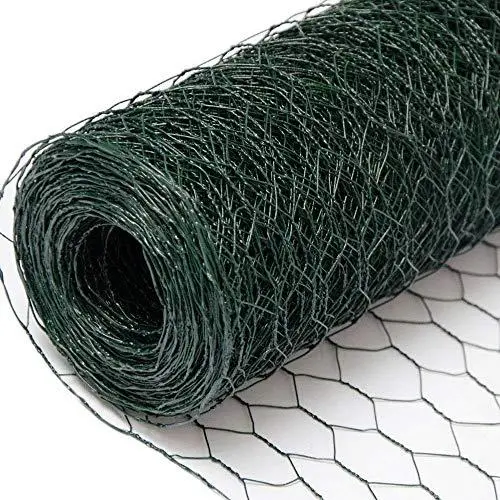 Lowest Price China Direct Factory PVC Coated Hexagonal Wire Mesh Green Plastic Chicken Wire Mesh