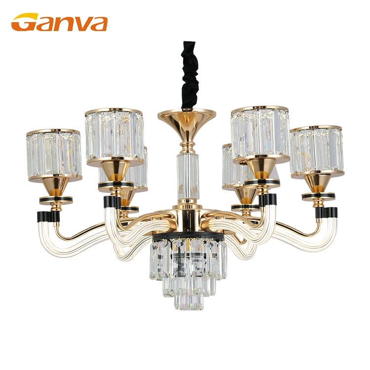 Contemporary Indoor Dining Room Banquet Luxury Crystal Chanliders