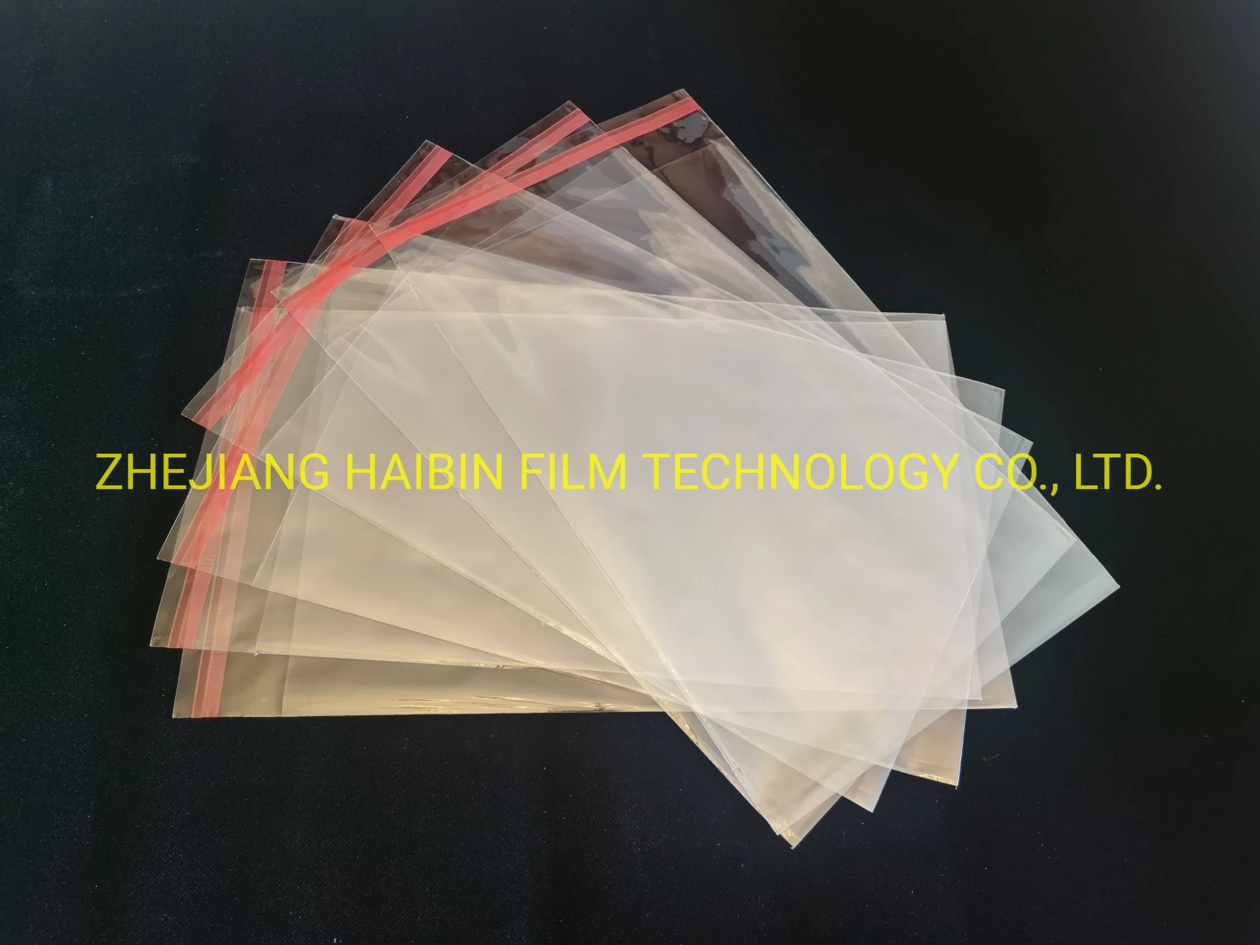 Self Seal BOPP Film Bag with Adhesive Tape and Air Holes