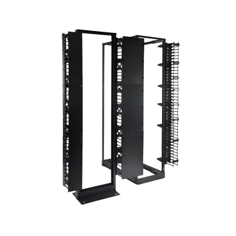 Tooless Mounting 19 Inch Server Network Rack Cabinet Accessories- Ventical Cable Management