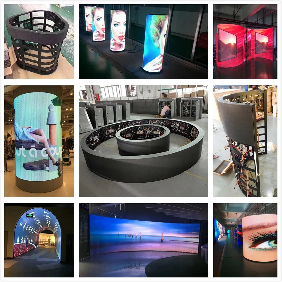 Lofit Flexible LED Display P4 LED Module Soft Curved Flexible LED Display for Shopping Mall Digital and Displays Flexible LED Display Soft