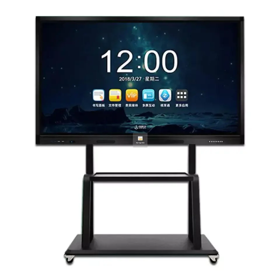 Ecrã LED multifunções da série Interactive, Smart TV, Piso com ecrã táctil de quadro branco Visor LCD