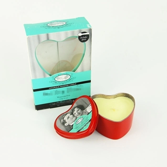 Customized SPA Scented Edible Sex Fun Body Massage Oil Soy Wax Candles with ISO Certification