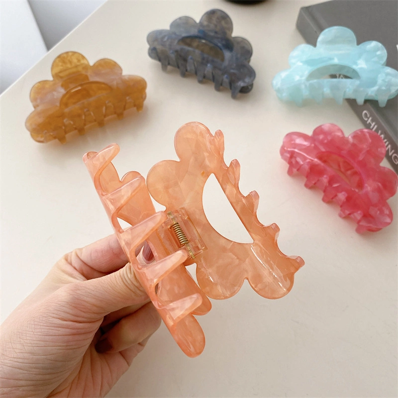 Cloud Shape Hollow Design Acrylic Hair Claw Cute Girls Hair Accessories