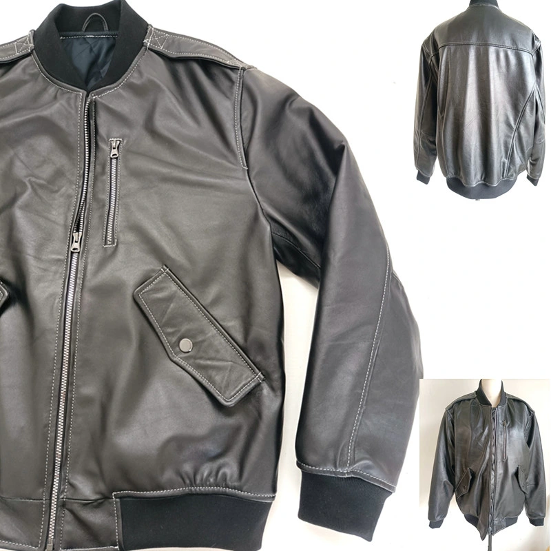 Real Leather Bomber Jacket Customerize Faux Suede Short Blazer Garments