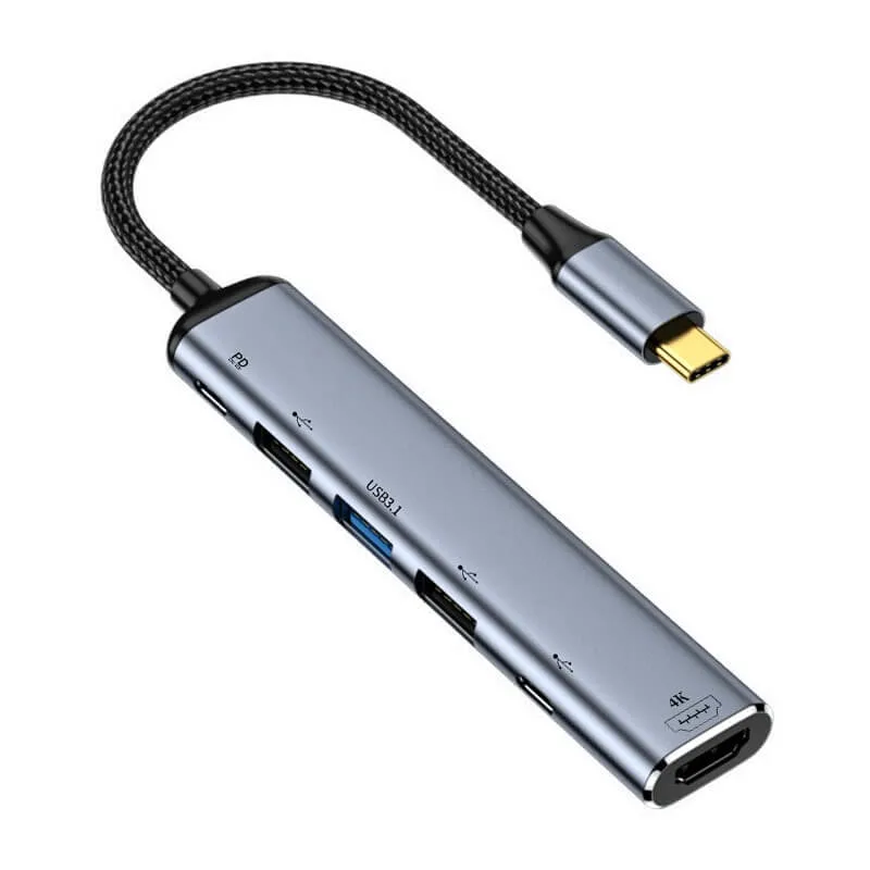 Melhorar a experiência multimédia do MacBook com o Type-C USB Hub PD Recarregável