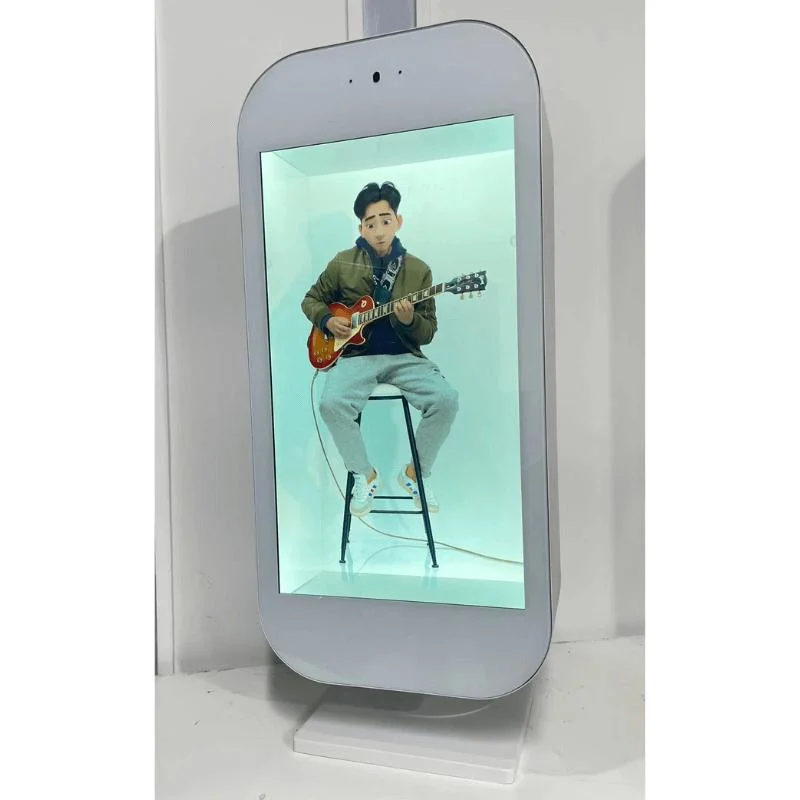 21,5"32"43"49"55"65"86" LCD Transparente Box Werbung Display Showcase Werbung LCD Media Box für Shopping Mall