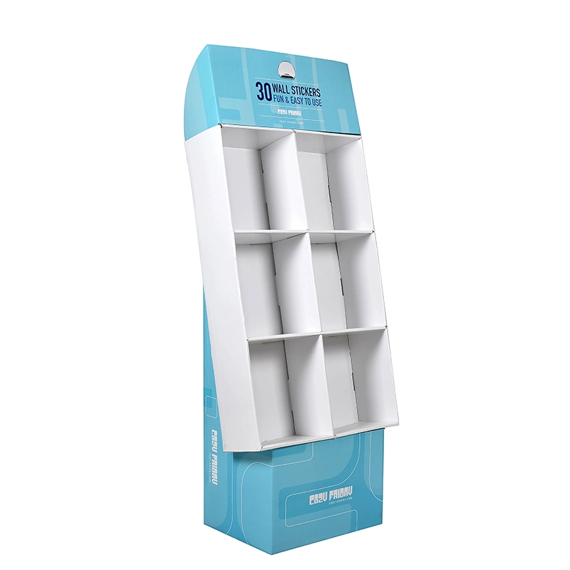 Paper Pop POS Cardboard Display Units Floor Retail Display for Supermarkets