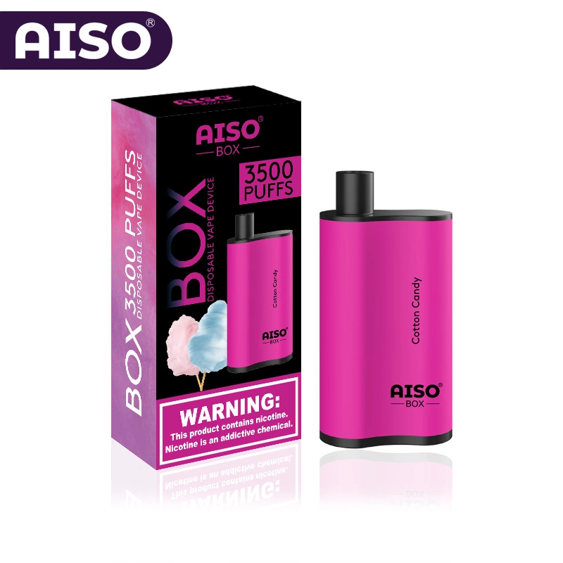 Nouvelle cigarette électronique de tendance Aiso Box 3500 puffs Vape jetable Boîte de 12 ml jus
