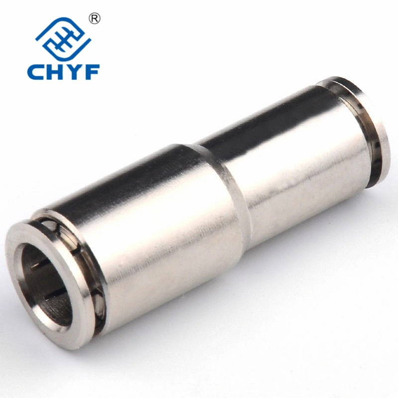 Free Sample Mpza Series 12mm Nickel Plated with Brass Pneumatic Quick One Touch Fittings for Air Compression