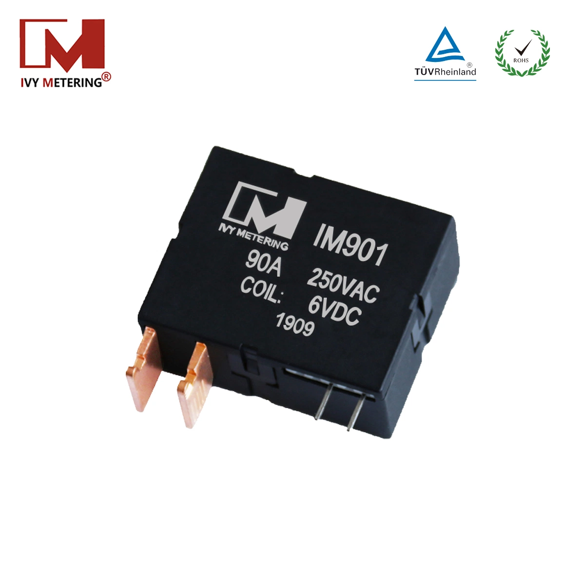 90A 250VAC Dual Coil 12VDC High Power Spdt Magnetic Latching Relay for Smart Meter