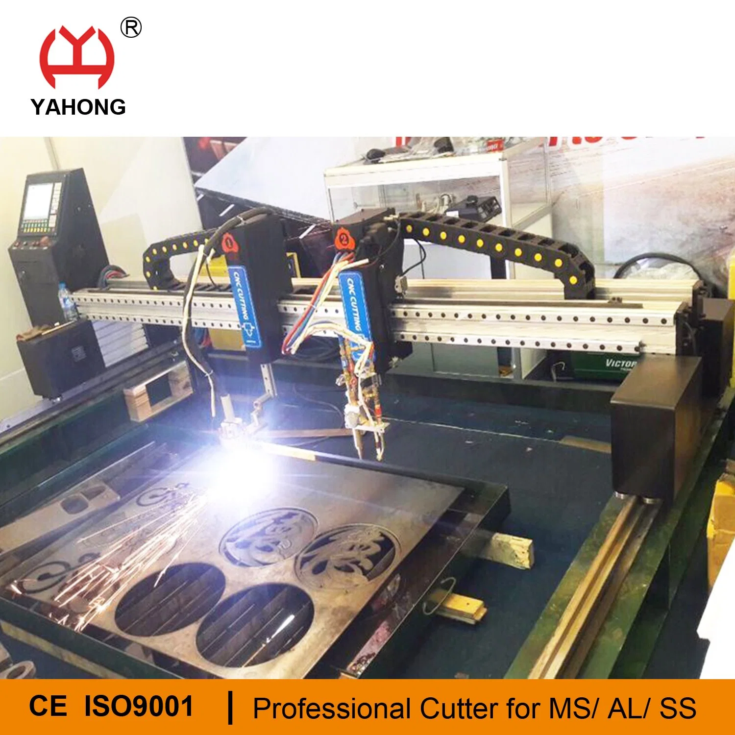 Dragon CNC Flame Plasma Plate Cutting Machine with CE Certificate