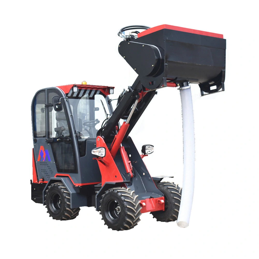 Europa Pequeño/Mini Compacto 4WD Tractor Articulado de Extremo Delantero 1ton/1.5ton/2 Toneladas Cargadores de Ruedas con Brazo Telescópico para Agricultura/Construcción/Jardinería