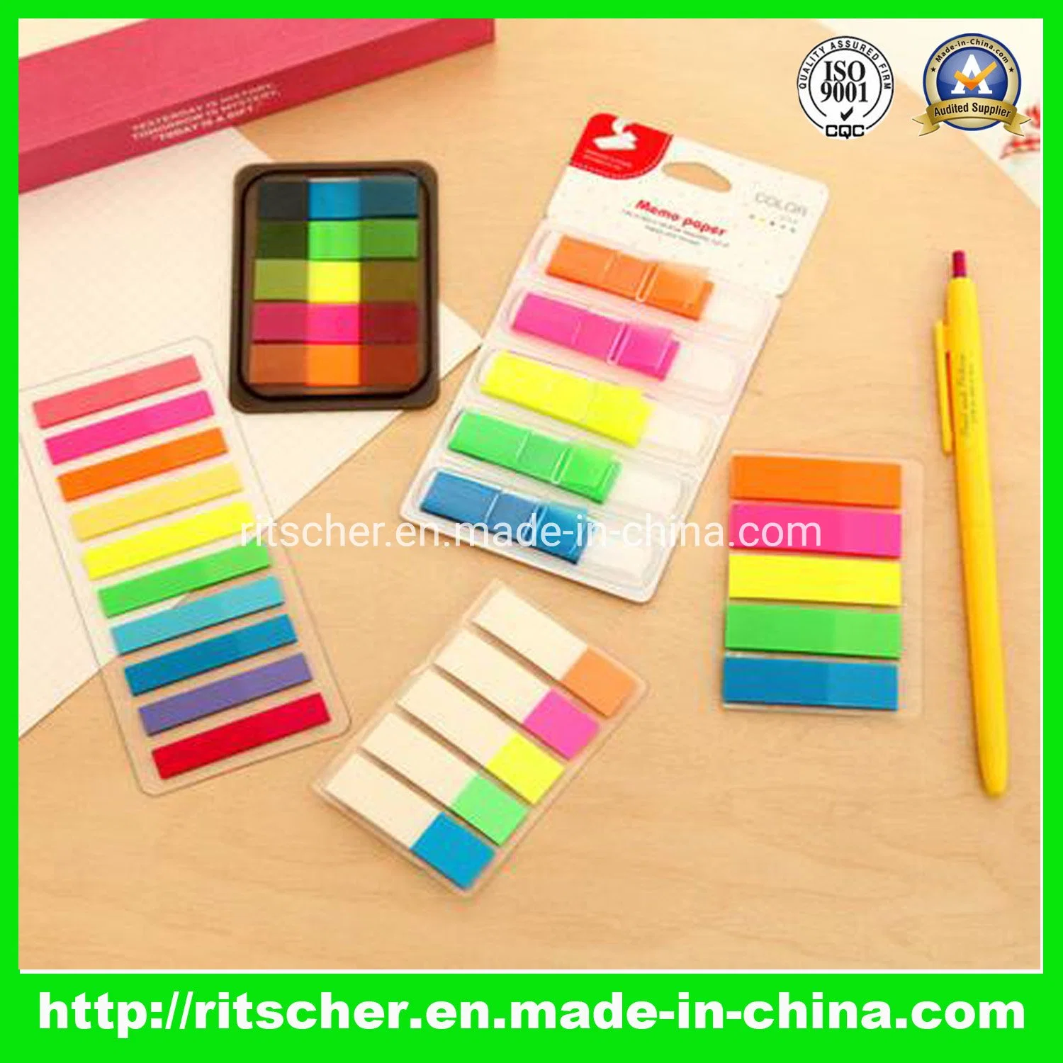 Stationery & Gift Series Plastic Self-Adhesive and Customized Pet Sticky Notes