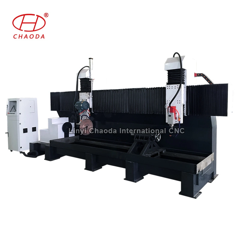 CNC Marble Cutting Engraving Machine for Roman Column Corbel Pilaster