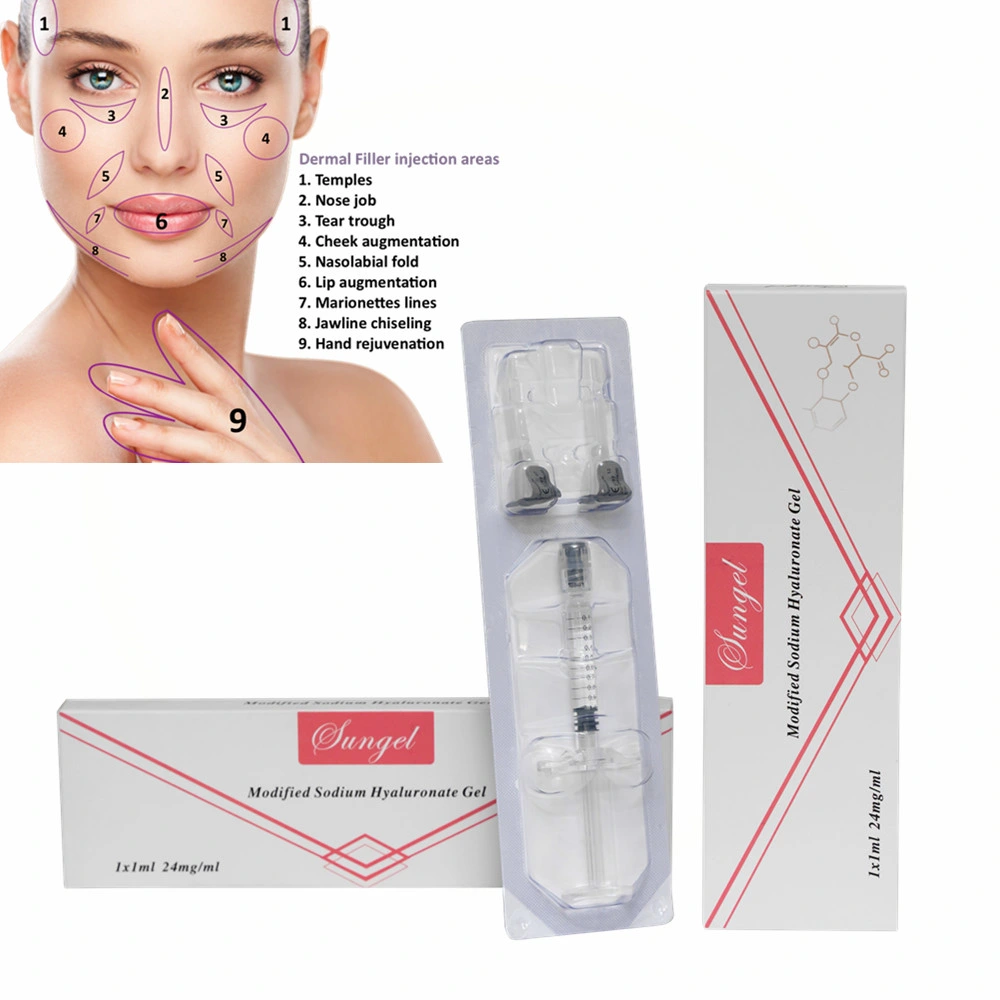 Ha Sodium Hyaluronate Gel Dermal Injectable Nasolabial Folds Cheek Filler Hyaluronic Acid with CE