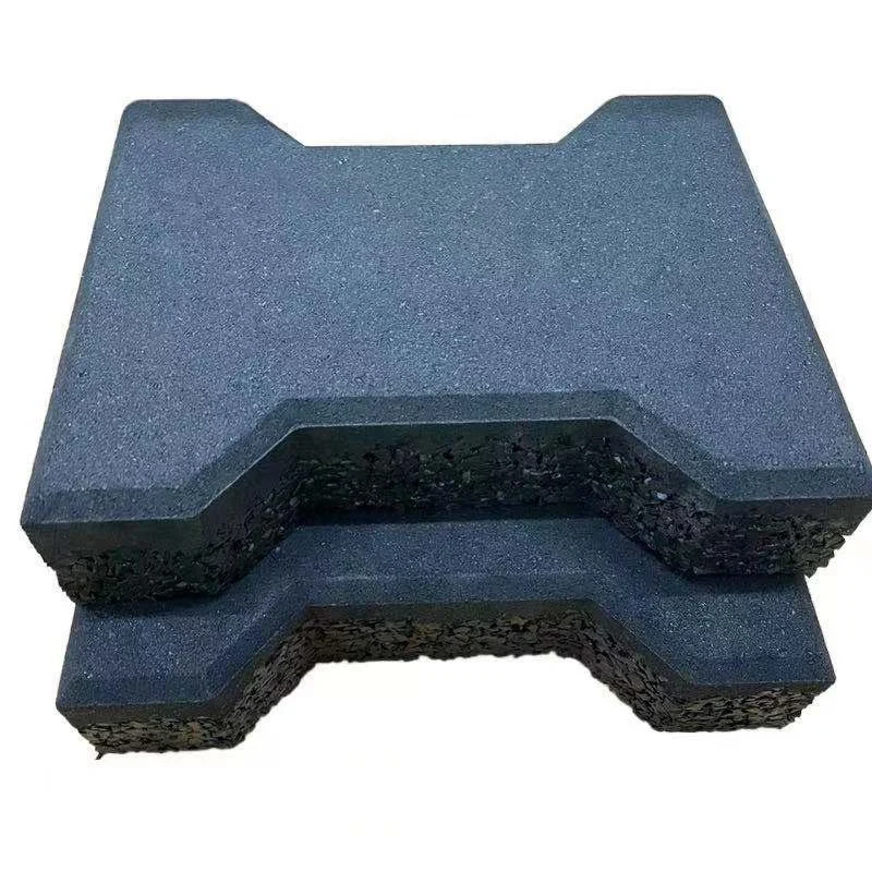 2023 New Rubber Floor Tiles for Blind People Durable Horse Pathway Cow Mat Black Red Customized