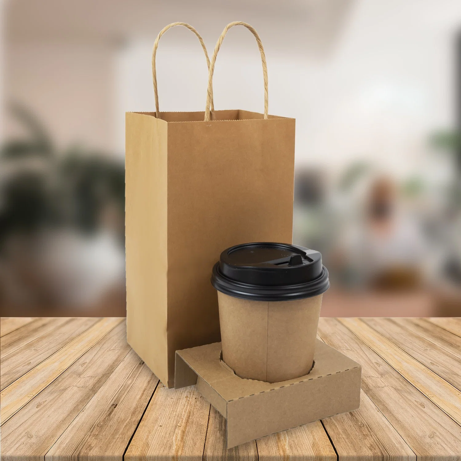 Wholesale/Supplier Full Customized Logo Printed Shopping Paper Bag with Handle Brown and White Kraft Paper Bags with Your Own Logo