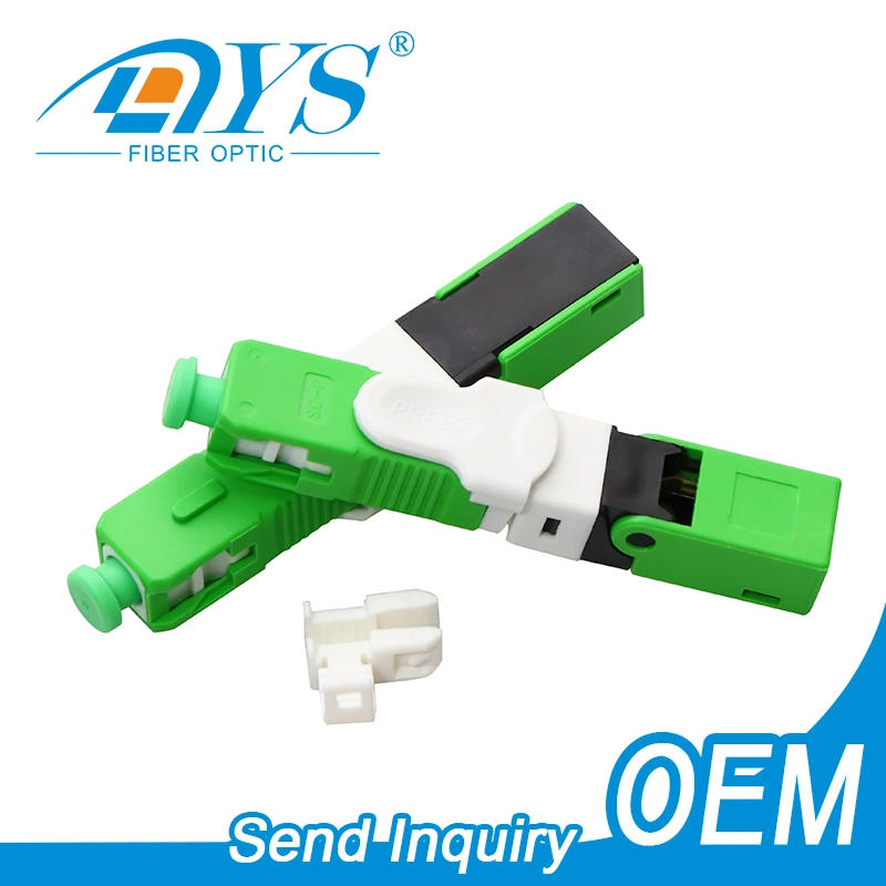 FTTH Sc APC/Upc Field Assembly Quick Connector Fiber Optic/Optical Connector Fast Connector for Drop Cable